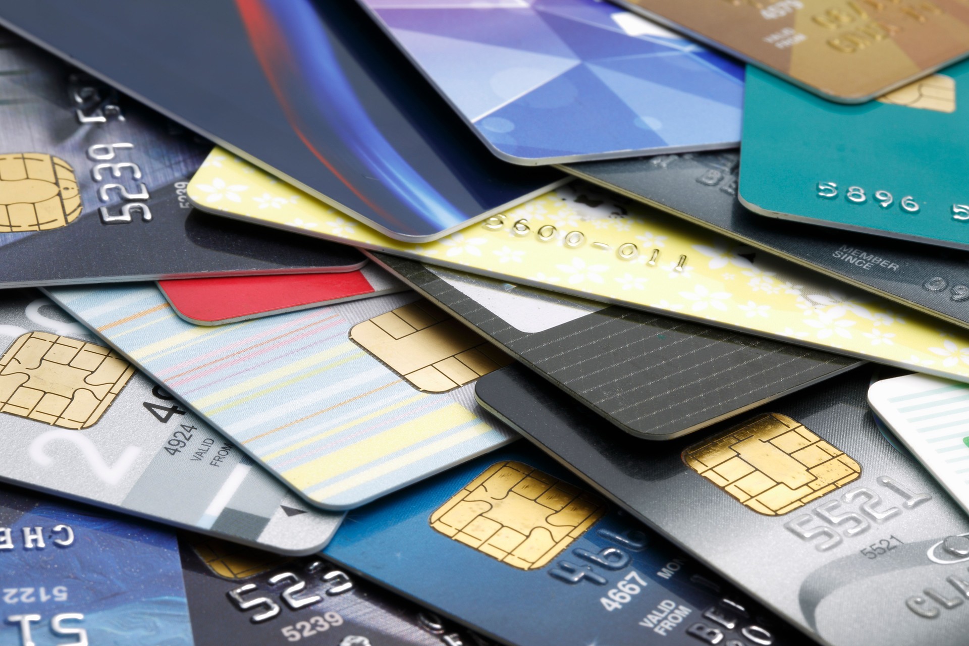 Stacked credit cards