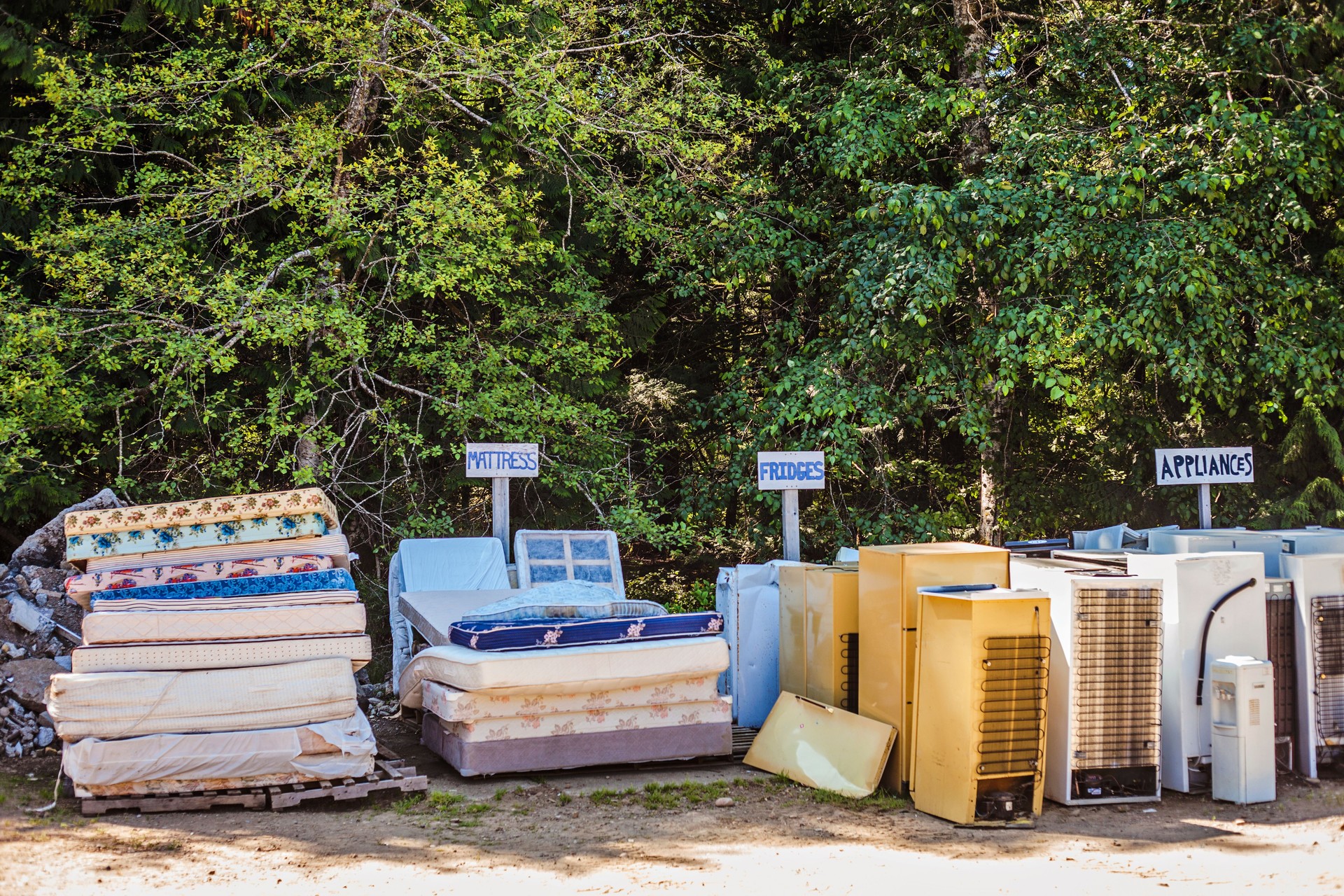 Old Mattresses and Appliances